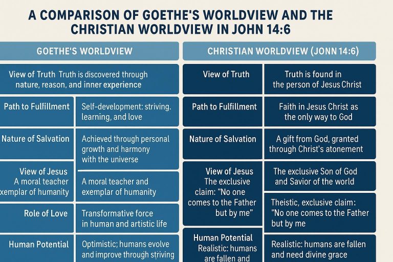A Comparison of Goethe’s Worldview and the Christian Worldview in John 14:6