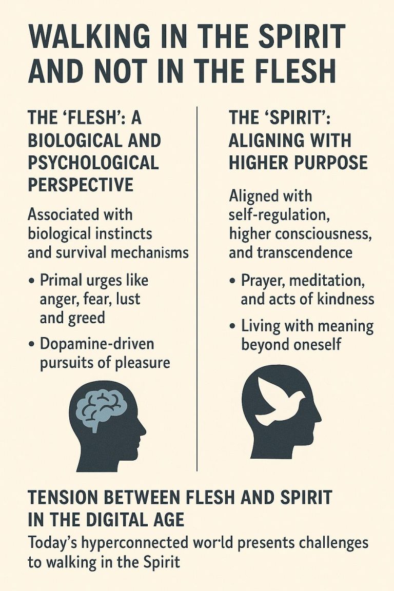 Walking in the Spirit and Not in the Flesh: A Reflection in Light of Modern Science
