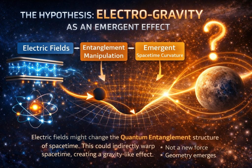 Electro Gravity Quantum Entanglement Manipulation