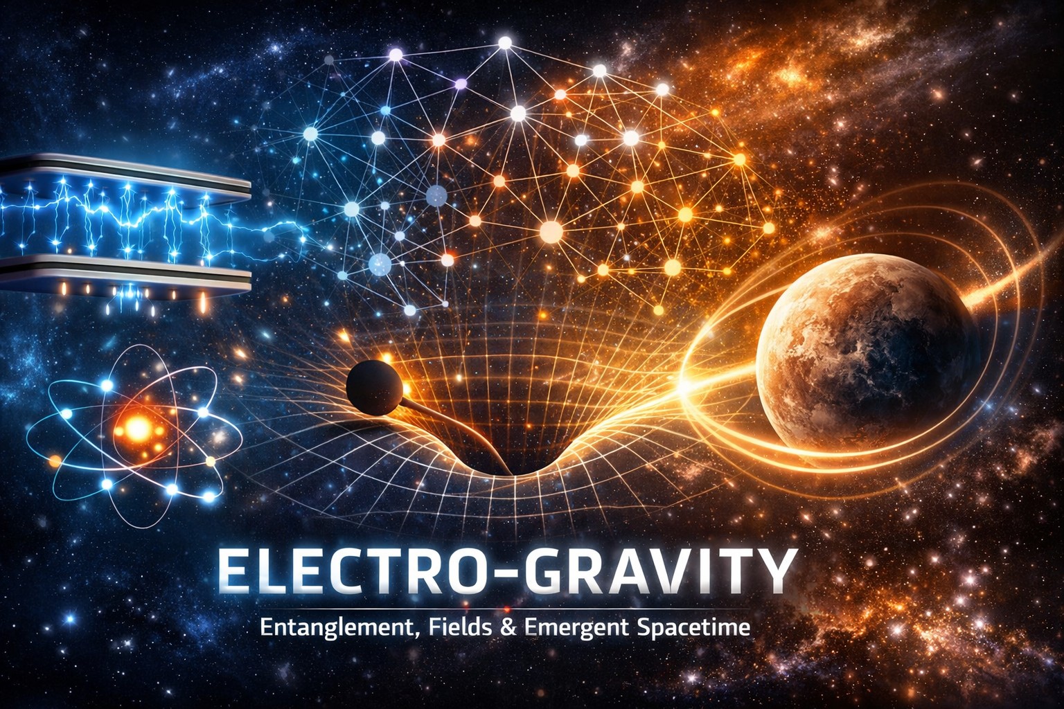 Electro gravity quantum entanglement modulation